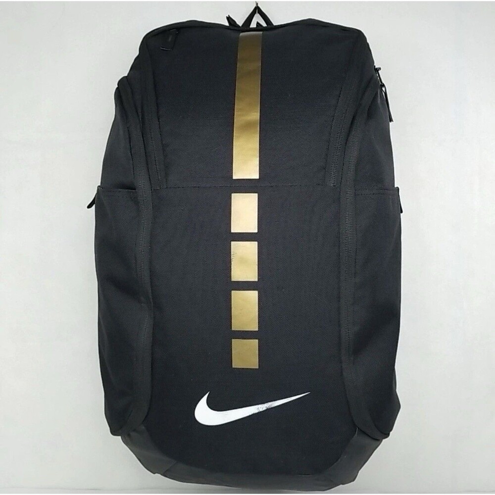 Nike Elite Hoops Pro Basketball 22" Backpack Black /Metallic Gold BA5554-010